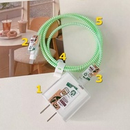 【Fast and Free Delivery】 20W Charger Charger Protector Cute Resin Cable Charger Protector Cover Simp