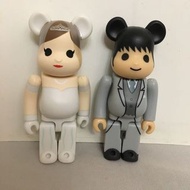 Medicom Be@rbrick 2013 結婚Wedding 100% 新娘 新郎 Marriage Groom & Bride Bearbrick set 2pcs