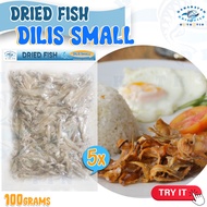 Dried Fish Dilis Small 500grams / Dried Anchovies / Gourmet Dried Fish / Sun-Dried / White dilis