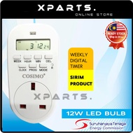 WEEKLY DIGITAL TIMER 3 PIN PLUG IN TIMER (SIRIM) COSIMO