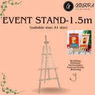 Bamboo Easel Stand for Event Board/ Welcome Board/ Party Board 150 (Suit Board Size A1/A2)