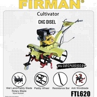 PROMO TILLER FIRMAN FTL 620 MESIN CULTIVATOR BAJAK SAWAH BASAH KERING - lazhasan shop