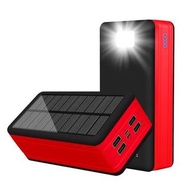 PSOOO 50000 mAh Big Capacity Solar Power Bank with Type-C input and Micro USB input