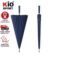Kiotool Super Large 24-Slat Rain Umbrella 2-Layer Waterproof Umbrella, Diameter 115cm, Stainless, An