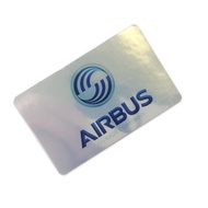 我愛飛行 空客AIRBUS標志金屬面登機旅行拉桿箱卡貼冰箱貼貼紙