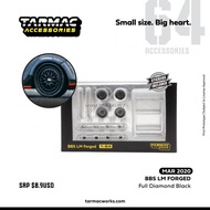 TARMAC WORKS 1/64 ACCESSORIES BBS LM FORGED FULL DIAMOND BLACK