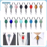[mojotorw7] Stylish Cowgirl Bolo Tie Western Necktie Jewelry Shirt Neck Ties Oval Apparel Accessory 