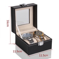 MHWatch Storage Box Window Leather Casket Jewel Box High-End Watch Packaging Finishing Box Stall Hand Catenary Plate Wat