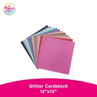 10 sheets 250gsm 12"x12" Premium Glittered Cardstock Glitter Paper