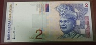 Original Malaysia RM2 Dua Ringgit Banknote