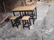 meja kayu meja makan meja usaha120x60x75