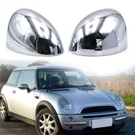 ฝาครอบครอบกระจกปีกโครเมียมคู่ปลอกสำหรับ BMW Mini Cooper S หนึ่ง R50 R52 R53