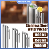 Stainless Steel Water Pitcher Carafe with Ice Guard and Handle 1L/1.5L/2L Water Pitcher Jug Rustproo