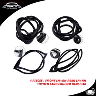 ชุดยางขอบประตู 4ประตู หน้า+หลัง สีดำ Toyota Aftermarket Land Cruiser FJ40 FJ45 BJ40 45 HJ45 ประตู ป
