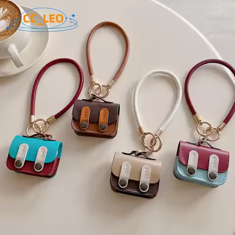 For JBL Wave Beam 2 Case Cute Backpack JBL Wave Beam / VIBE Beam Leather Soft Case JBL VIBE 200 TWS 