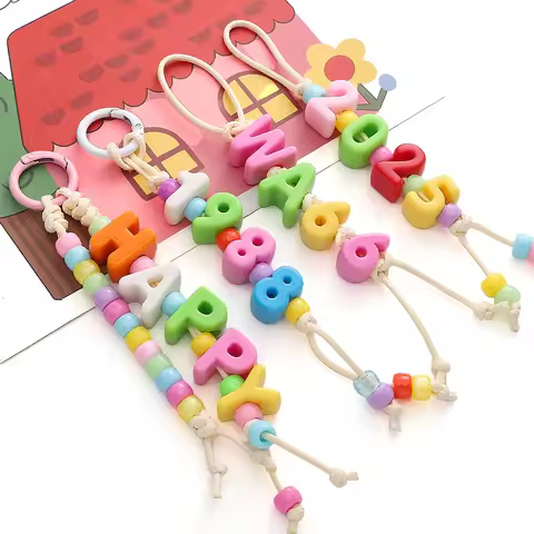 Acrylic Durable Letter Beads (10pcs/Bag) and Number Beads (5pcs/Bag) - DIY Jewelry Making for Person