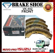 NUVO PRO BRAKE SHOE ISUZU ELF 4HF1 / NKR / NPR  FRONT & REAR 3" x 14" x 76mm PART NO: VK-442 "NUVO-P