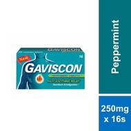 Gaviscon Peppermint Tablet (250mg x 16's)