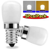 5/1PCS E12/E14 Mentol Lampu LED Peti Sejuk Mentol Lampu 220V LED Peti Sejuk Lampu Mentol Skru untuk 