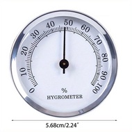 1/2Pcs Hygrometer Round Analog Hygrometer for Cigar Humidor Accurate Reliable Cigar for CASE Small R