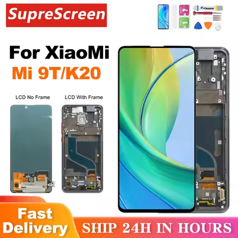OLED For Xiaomi MI 9T Pro MI 9T LCD Display Touch Screen Digitizer Assembly With Frame for Xiaomi Re