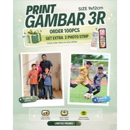 Cuci Gambar 3R Type A RETRO Dan Type B LAMOCARD Size 9x12cm | Glossy Paper Waterproof