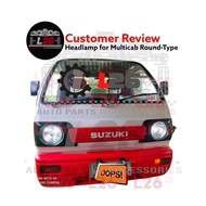 ¤ ◕ ♞7INCHES UNIVERSAL Round Halogen Headlamp Headlight H4 SUZUKI MULTICAB CATEYE JEEPNEY OWNER JEE