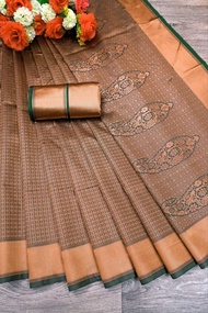[Pre Order] Traditional Saree Wedding Most Beautiful 1 Minute Ready To Wear Soft Lichi Silk Saree ~ 