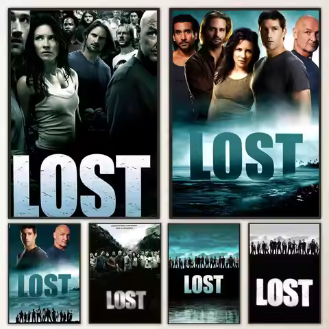 TV Series Lost ABC Studios Poster High-definition poster stickers, suitable for bedroom, living room