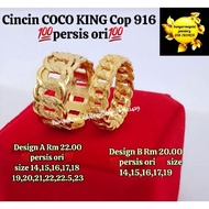 🔥Cincin COCO KING Suasa Cop 916🔥💯persis ori💯