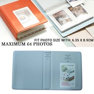 🔥NEW Ready Stock🔥 Mini Photo Album up to 64 Photos Holder Fit Photo Size With 6.35 x 8.9cm SILVER GR
