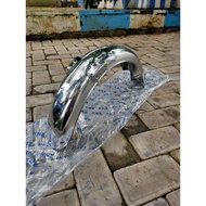 Rear fender cb 125 rear mudguard cb 100 iron rear mudguard cb 125 KNZ import chrome chrome