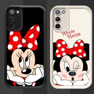 R11 Mickey Mouse Casing for Samsung A02S A03 Core M02S A02 F02S M02 A03S Black and White