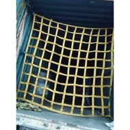 Container Net, Web Cargo Net High Tenacity Polyester Web Cargo Net, 8ft x 8ft, Mesh 15cm x 15cm, Col