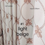 semi blackout,langsir cowrak.hight 270cm.free alteration hook& ring.langsir tingkap,pintu,sliding.