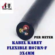 Flexible Rubber Cable PEGASUS CABLE H07RN-F 3x4 3x4mm (PER METER)