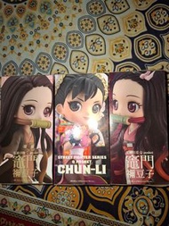 Qposket 鬼滅 禰豆子&春麗 3隻一套不散