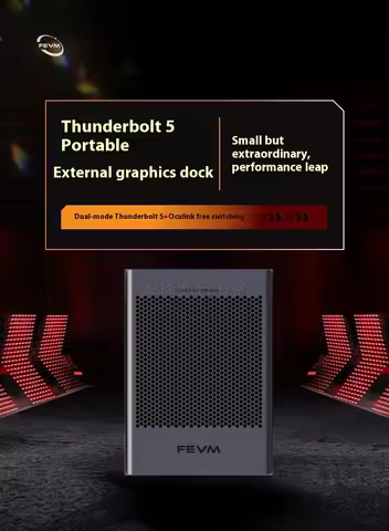 FEVM Thunderbolt 5 Ultra-Mini Portable 4080/4090M 12G 16G External Graphics Card Oculink Dual-Mode E