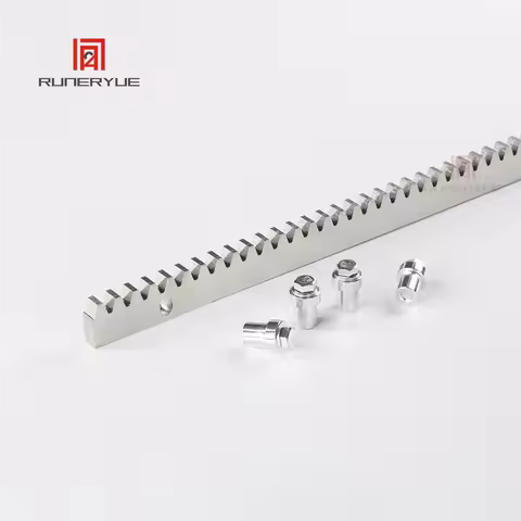 Sliding Gate Motor Gate Galvanized Steel Gear Rail Rack Metallic Zipper 1 Meter Per PCS 50CM Extend 