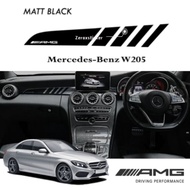 Mercedes-Benz W205 C180 C200 C250 C300 C350e C43 C63 Dashboard Sticker AMG Sticker Forged Carbon Sti