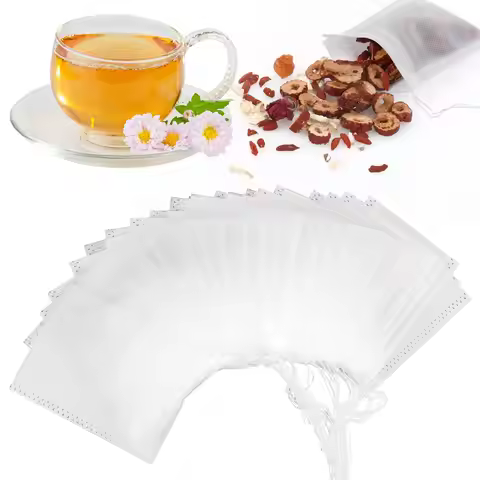 100 Pcs Cold Brew Coffee Filter No Mess Cold Brew Filter Bags 5x7cm Reusable Bath Tea Bags French Pr