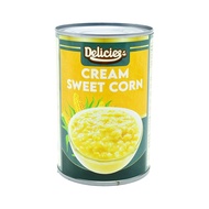 READY STOCK DELICIES CREAM SWEET CORN 425G jagung manis ala krim tin can food no colour additives