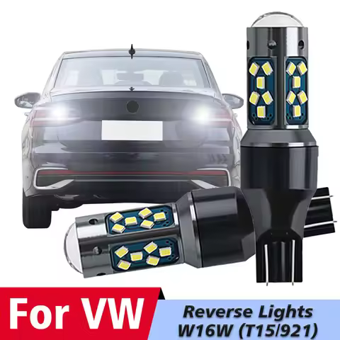 2pcs LED Backup Light Blub Reverse Lamp W16W T15 921 Canbus No Error For VW Passat B7 B8 Touran 2010