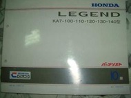 Honda acura 本田 LEGEND 3.5RL KA7 / Saber 3.2TL UA2 日規 零件手冊