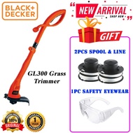 BLACK & DECKER GL300 Grass Trimmer Mesin (GL300-XD) 300W Mesin Rumput GL300-XD EXTRA FREE 1pc Trimme