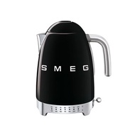 【SMEG】義大利控溫式大容量1.7L電熱水壺-耀岩黑
