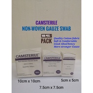 CAMSTERILE Non-woven Medical GAUZE SWAB 100pcs Quality Gauze Cotton Pads