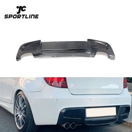 For BMW E87 Mtech M Package Bumpers 2007-2010 Carbon Rear Diffuser Spoiler Lip