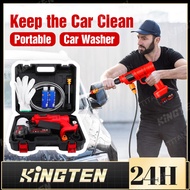 KINGTEN Wireless Car Wash Set 988VF Large Battery Long Time Use Cordless Water Jet Car Portable Wash