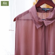 Alia Outer Terbaru - Rosewood - By Ummu Maryam Collections - Bisa COD - Outer Wear - Outer Cantik